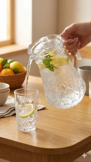 Bubble Shaped Glass Water Jug