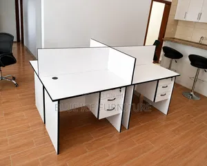 Modern 4-Seater Office Workstation Desk Durable MDF