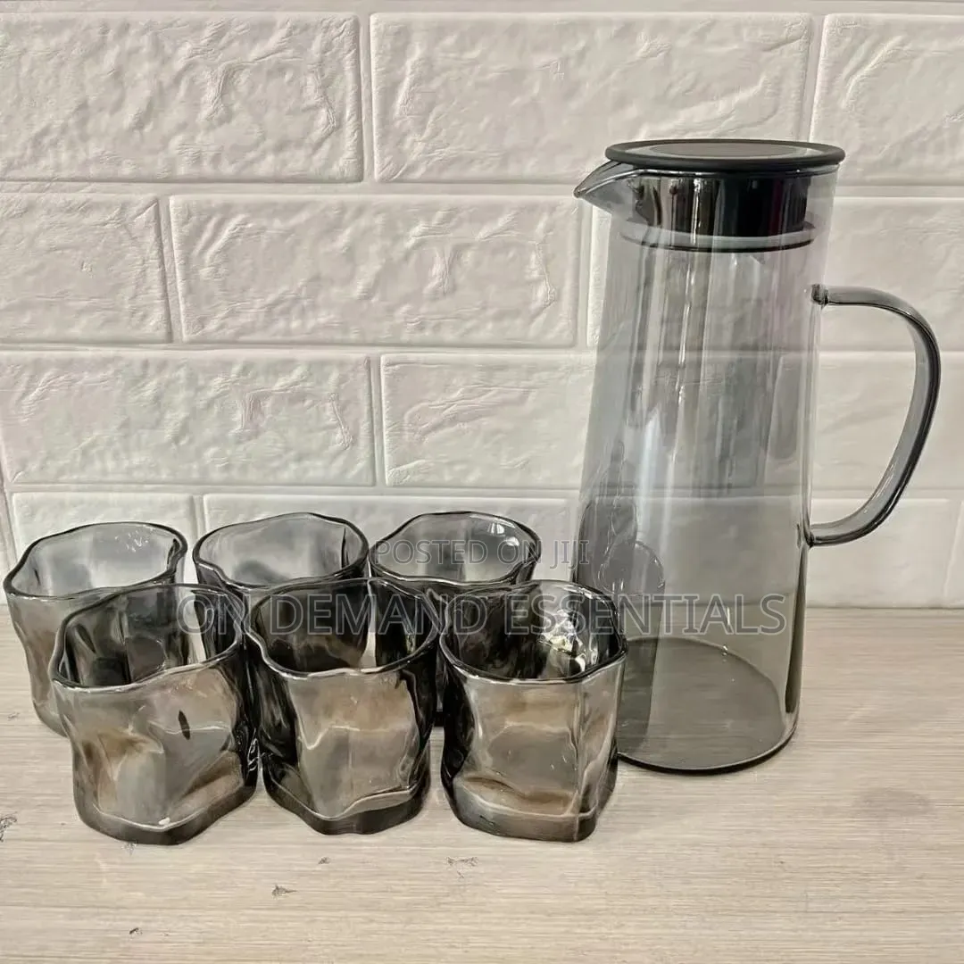 Smoked Borosilicate Water Set