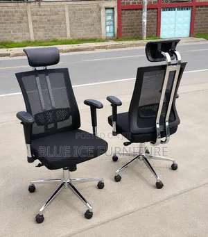 Orthopaedic Adjustable Headrest Chair Lumbar Back Support