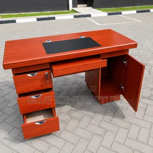 Premium Heavy Duty Executive Mahogany Desk-Brown