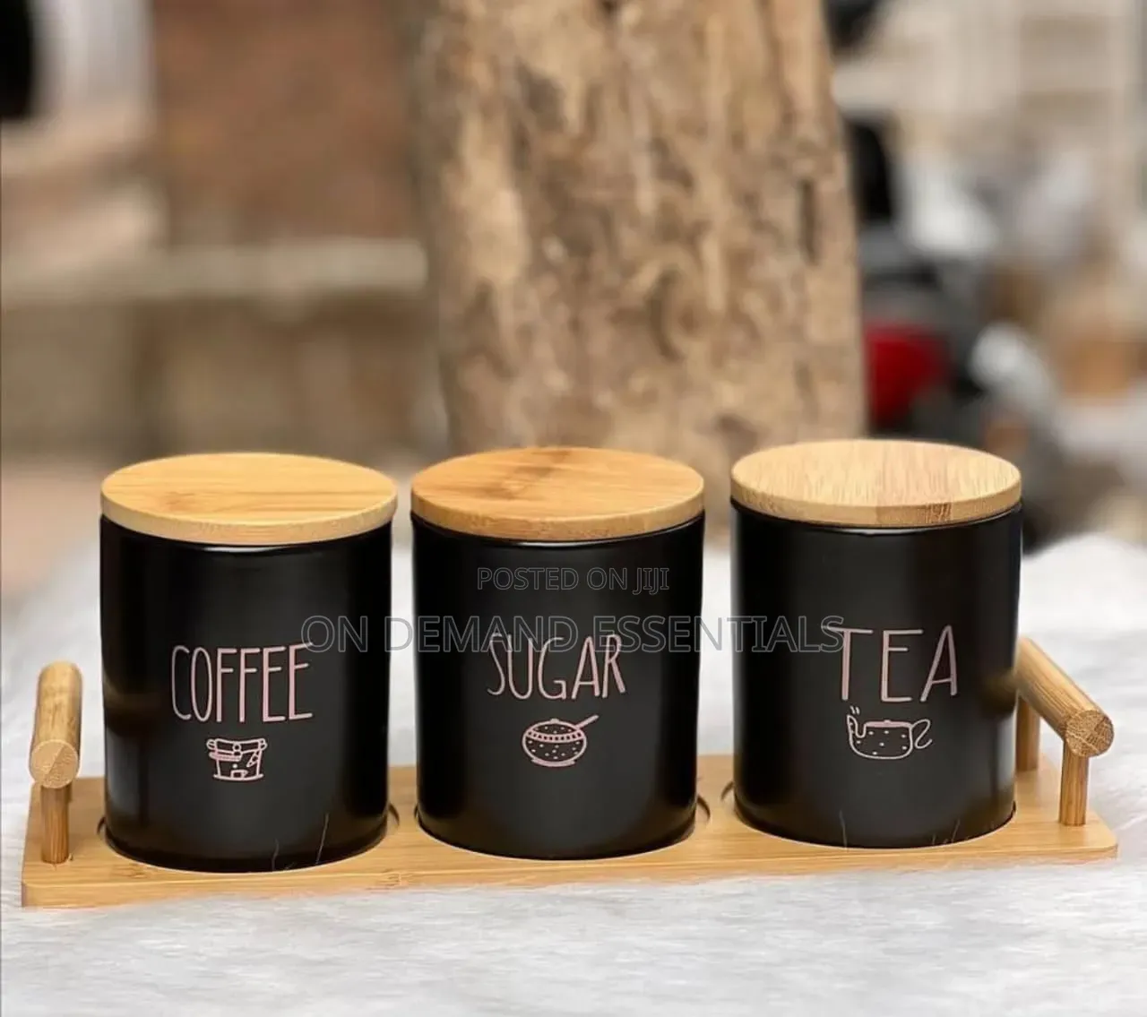 3pc Ceramic Canister Set