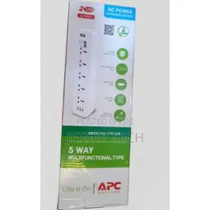 APC Surge Protector Extension 5 Way 2 USB