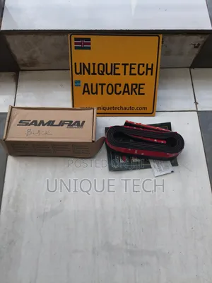 Black Samurai Rubber Bumper Lip Universal