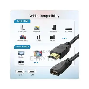 Hdmi-Compatible Extension / Joiner Cable Male to Female
