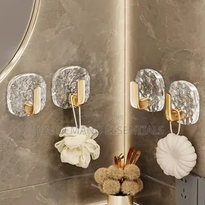 Set of 5 Golden Acrylic Hooks