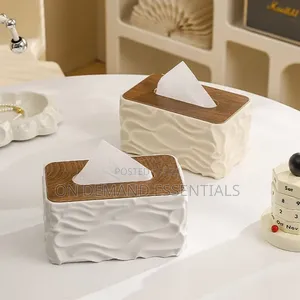 Luxury Wave Texture Tissue Box / Serviette Holder