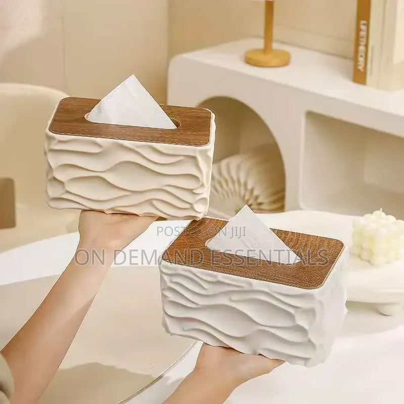Luxury Wave Texture Tissue Box / Serviette Holder
