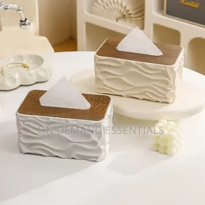 Luxury Wave Texture Tissue Box / Serviette Holder