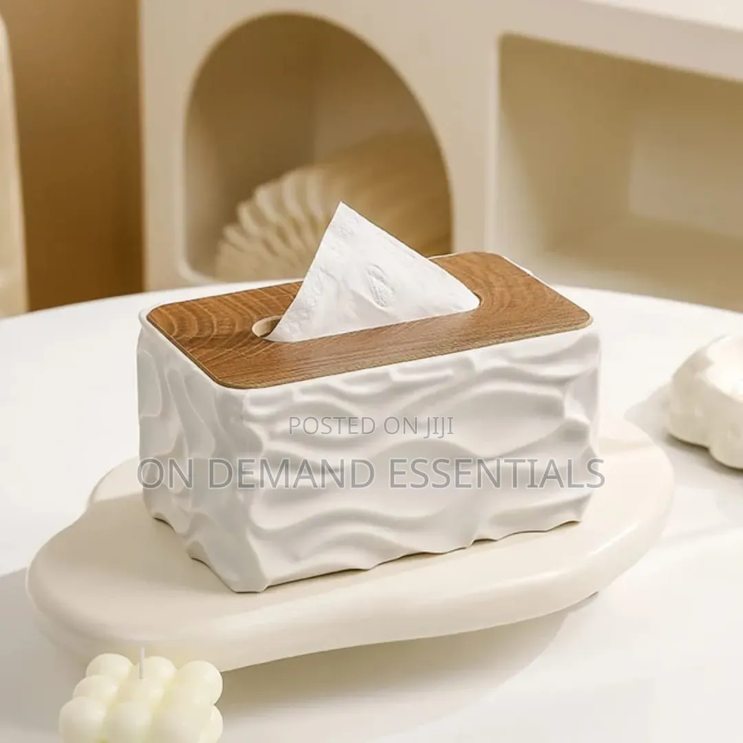 Luxury Wave Texture Tissue Box / Serviette Holder