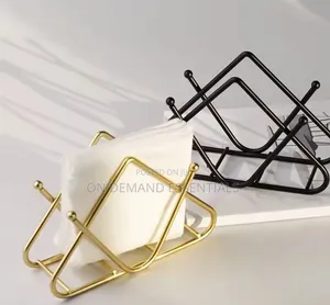 Premium Tabletop Decorative Metal Tissue / Napkin Holder