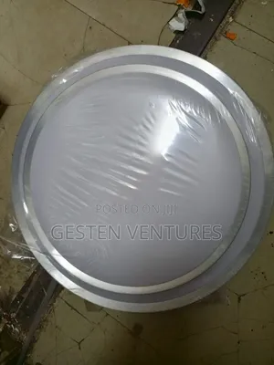 Full Moon Silver Modern LED Ceiling Light 36w