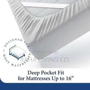 Cotton Fitted Mattress Cover 2 Pillowcases | 3 Sizes