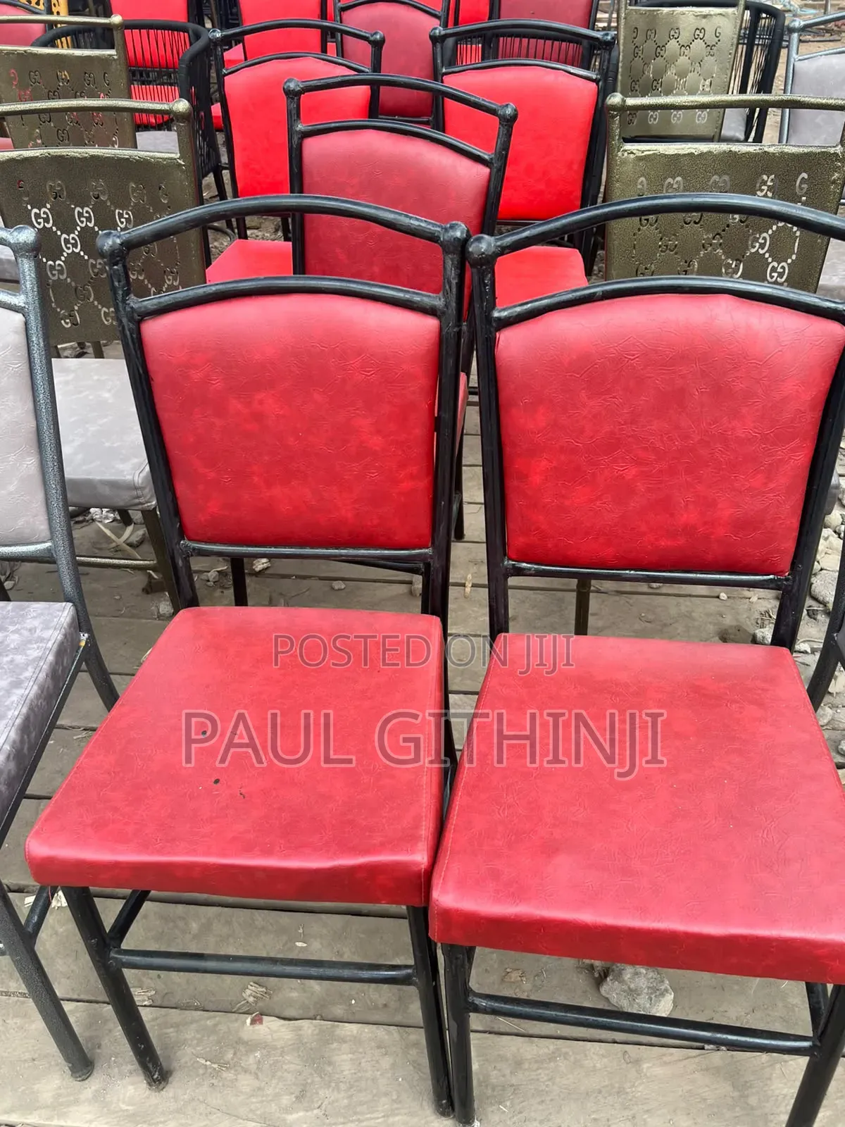 Red Low Restraunt Chairs