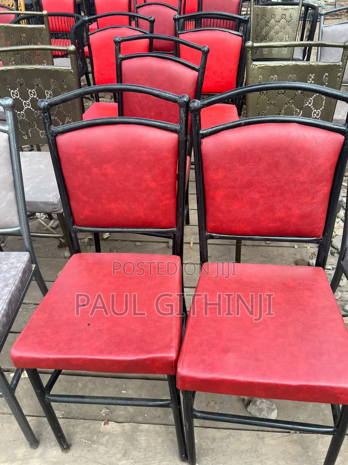 Red Low Restraunt Chairs