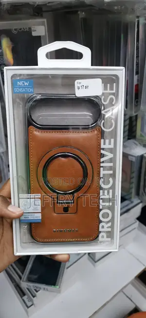 Rimbmax Luxury Leather MagSafe Case for the iPhone 17 Air