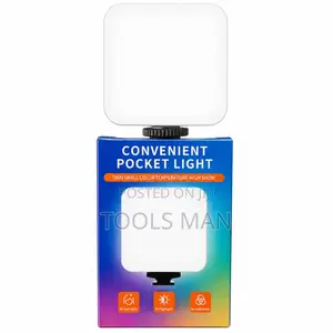 Pocket LED Video Light G2495 RGB Color Fill Light Type-C 5W. Rechargea
