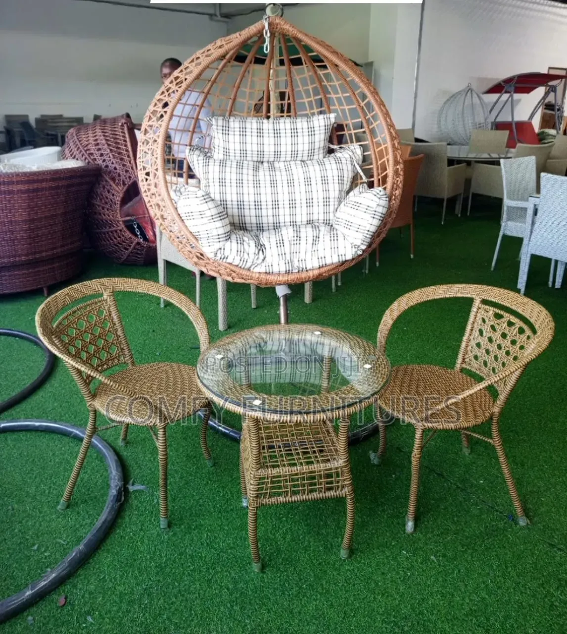 Hammock Swings Plus Rattan Chairs