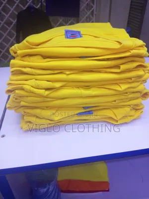 Yellow Roundnecks Locally Manufactured in Wholesale and Single Orders