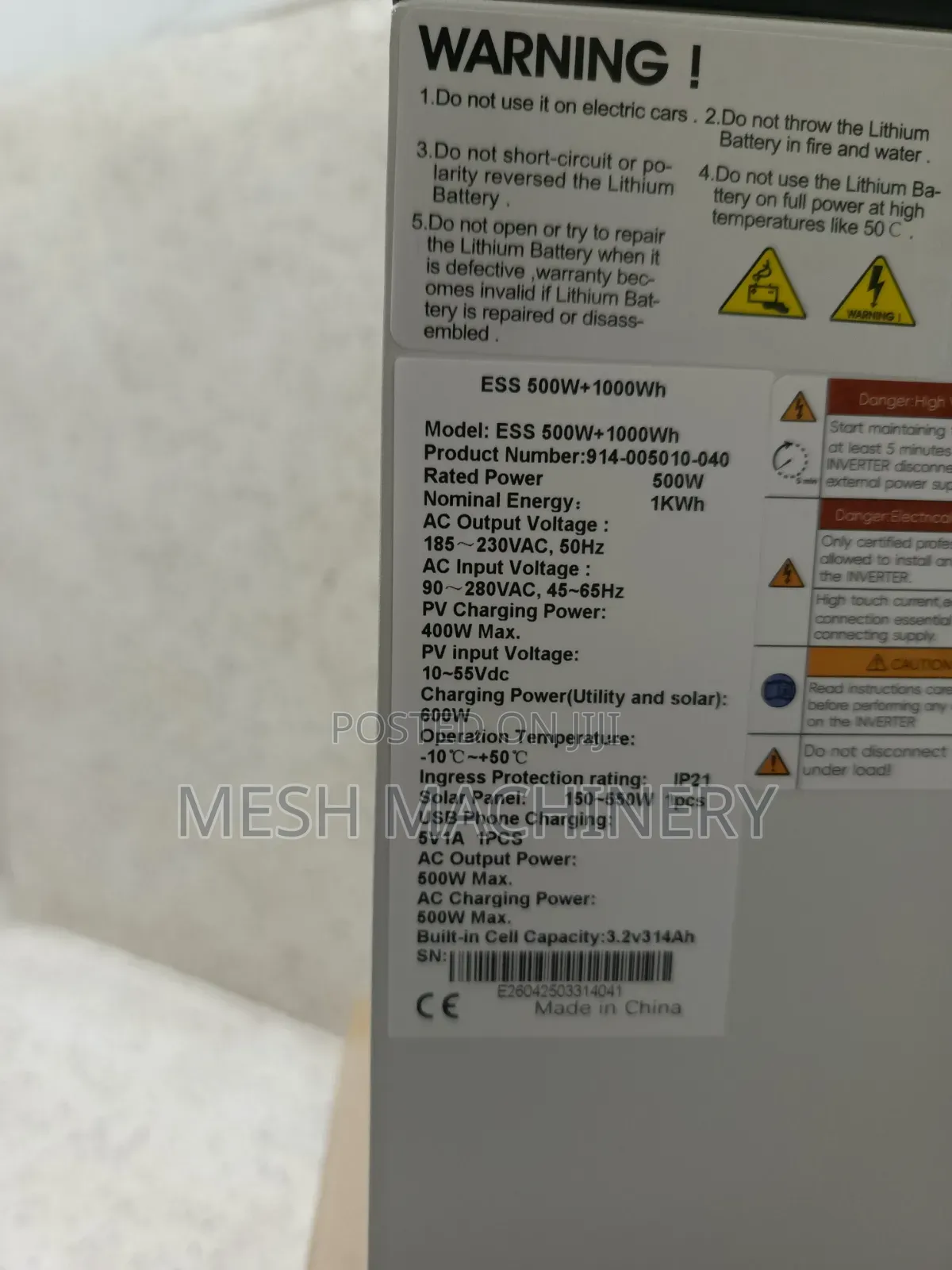 Redsun Portable 500w Power Station