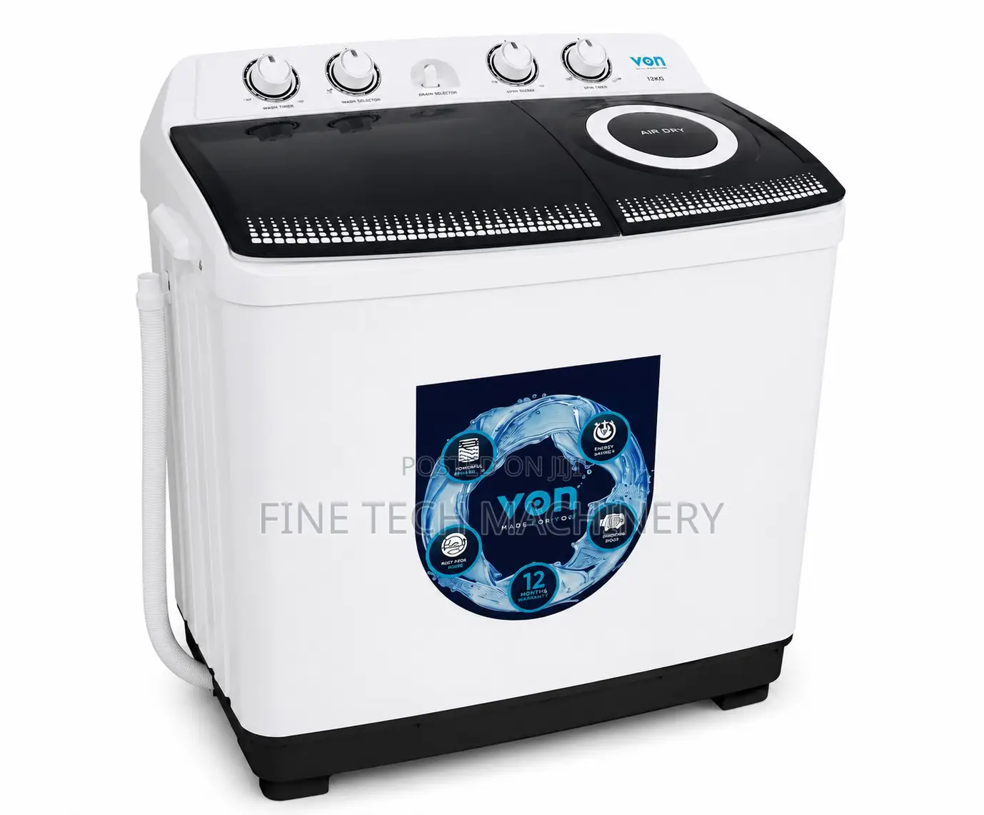 Von Twin Tab Washing Machine(11kgs)