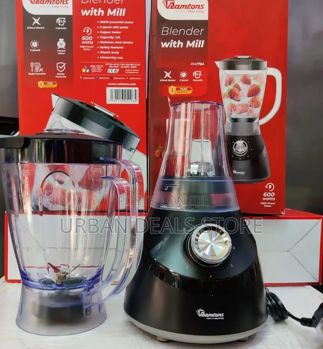 Ramtons Blender + Mill 600w – Rm/764