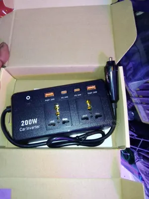 Car Inverter From DC to AC 200 Watts 4 Ports