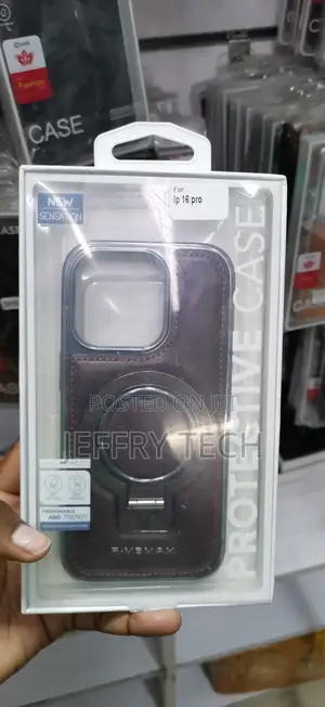 iPhone 16 Pro High-Quality PU Leather Backing ' Fine Stitching Case