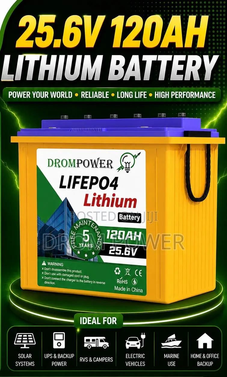 Lithium Battery 25.6v 120ah
