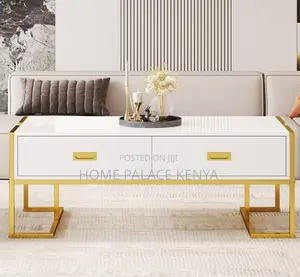 Coffee Table: Nova Modern Luxury Gold Accent Coffee Table