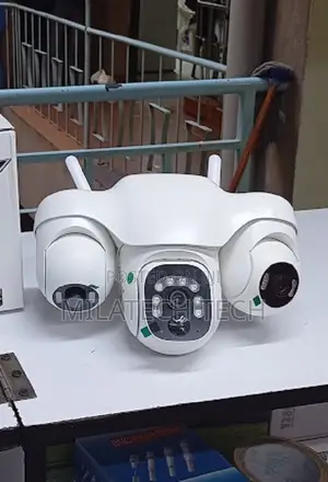 3 Lens 4G Rotating Security – SIM Card Outdoor CCTV With Night Visio