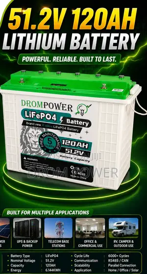 Lithium Battery 51.2v 120ah