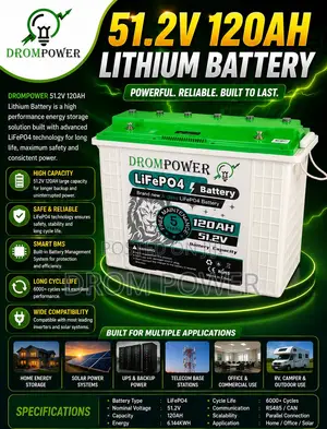 Lithium Battery 51.2v 120ah