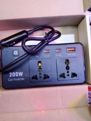 Universal Car Inverter DC to AC 200watts With Four Poots