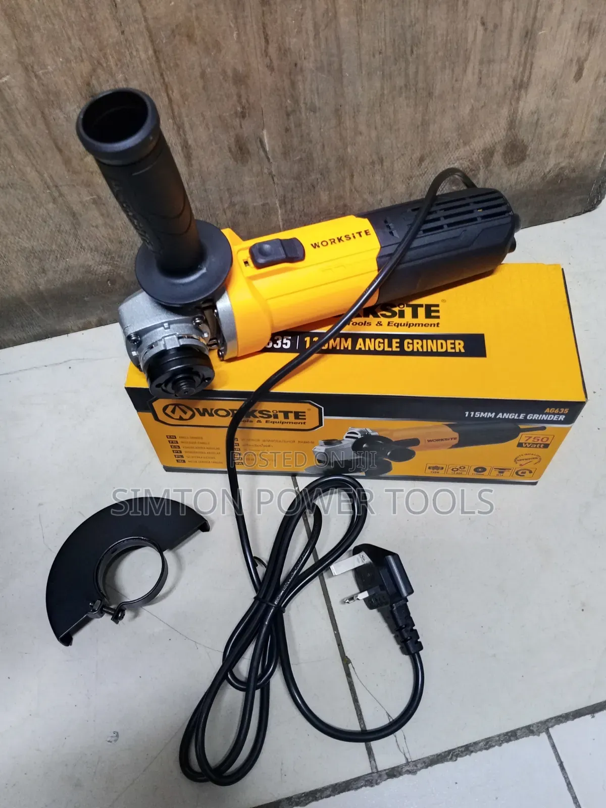 115mm Worksite 4" Electric Angle Grinder