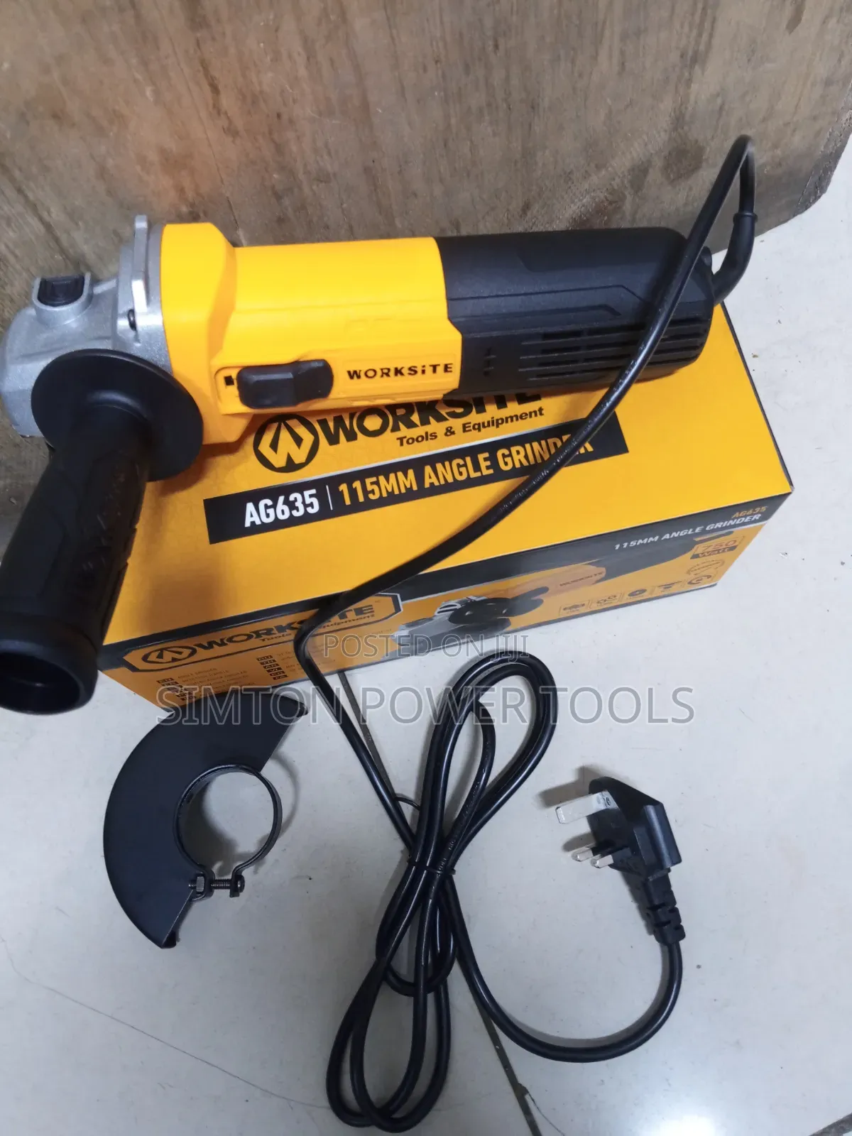 750W Worksite 4" Angle Grinder