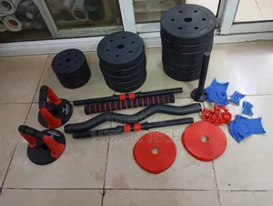 40kgs Plastic Coated Dumbbells 