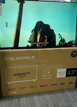 Solarmax 43" QLED Smart TV – Bluetooth WiFi