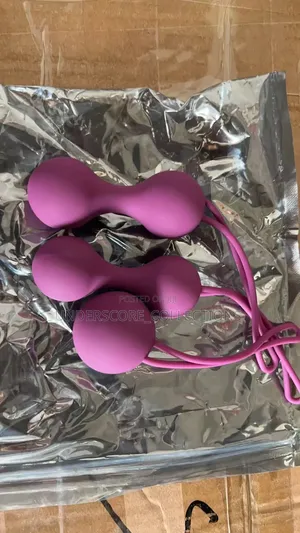 3-Piece Set of Pink Silicone Kegel Exercise Balls