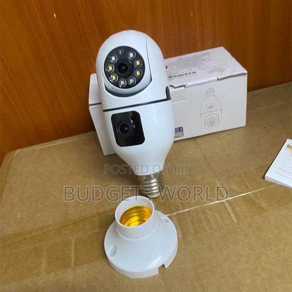 360° Indoor WiFi Bulb Camera With Dual Cameras Night Vision - main view