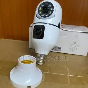 Intelligent WiFi PTZ Bulb Camera – Dual Lens 360° Monitoring