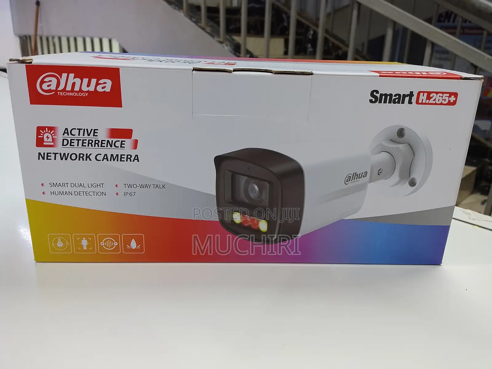 Dahua 4MP IP Camera With Two-Way Audio Active Deterrence