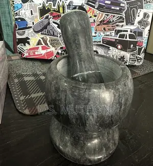 Solid Marble Mortar and Pestle.