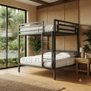 Mettalic Bedroom Beds With Polished Finish