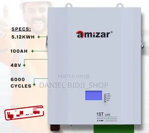 Amizar Lithium Ion Battery 5.12kwh 48v