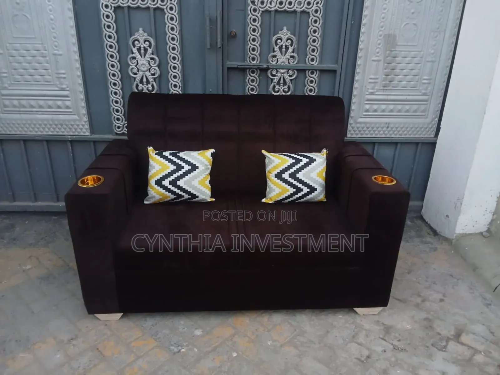 Purple 5 Seater Sofa