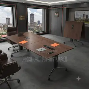 Office Table; 2.4 Meter Office Conference Foldable Meeting Table