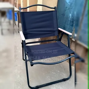 *Portable Black Foldable Camping Chair*