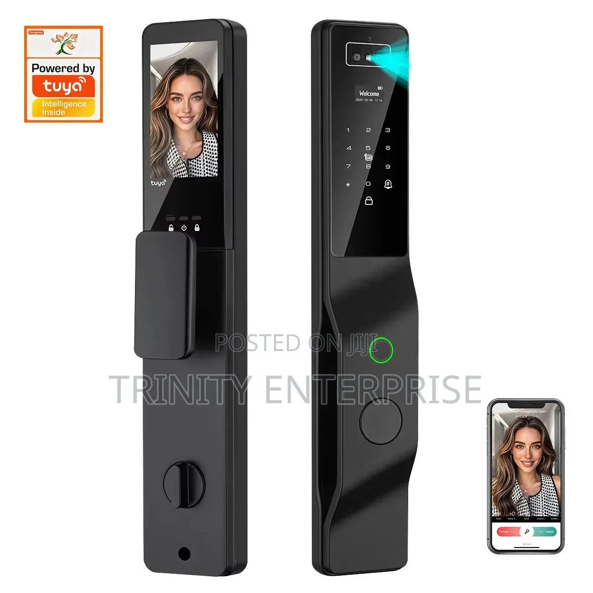 Digital Face Recognition Unlock Smart Lock With Camera 3D Face Unlock