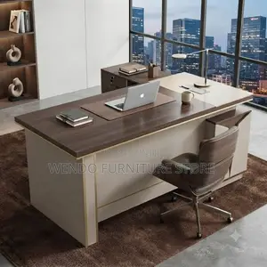 Office Desk; 1.6 Meters Executive Desk With Spacious L Return Storage